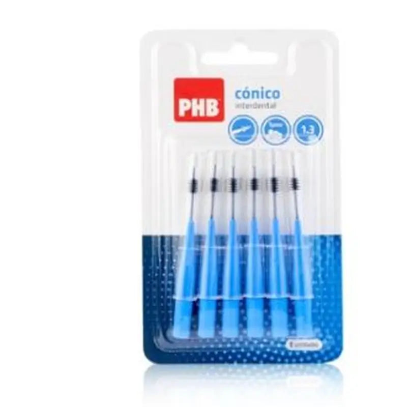 Phb Interdental Brush Conical 1,3 Blue 6Ud
