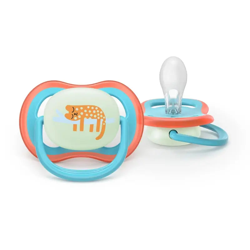 Philips Avent 2 dummies ultra air night-time +18m baby boy
