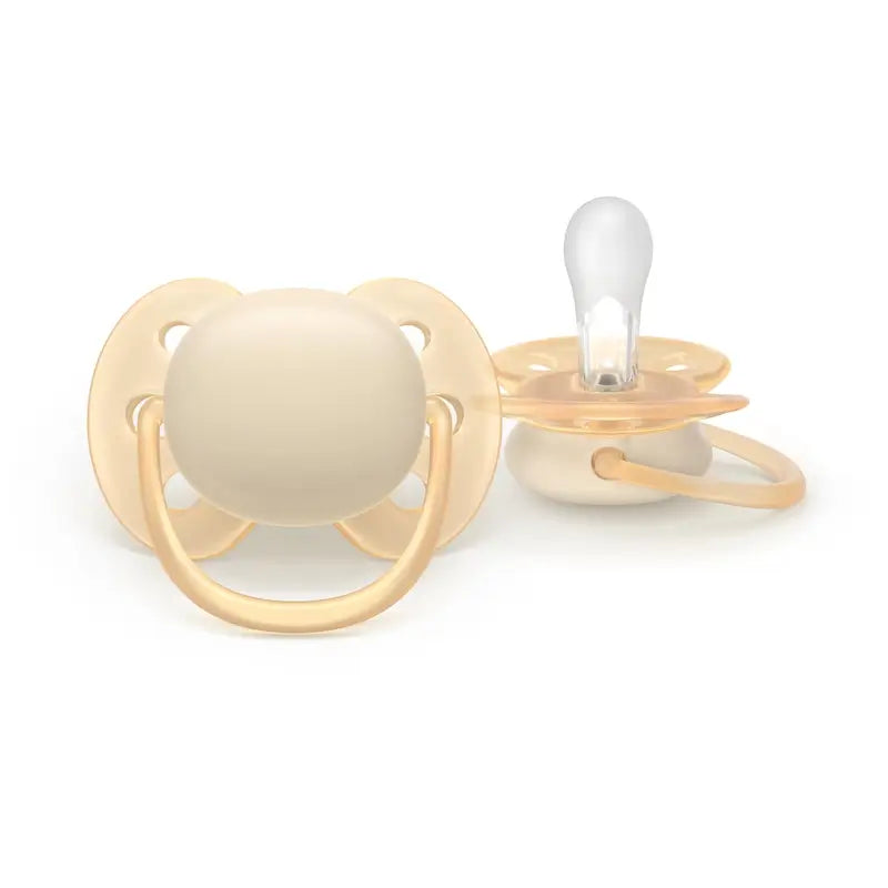 Philips Avent 2 ultra soft dummies 0-6m neutral
