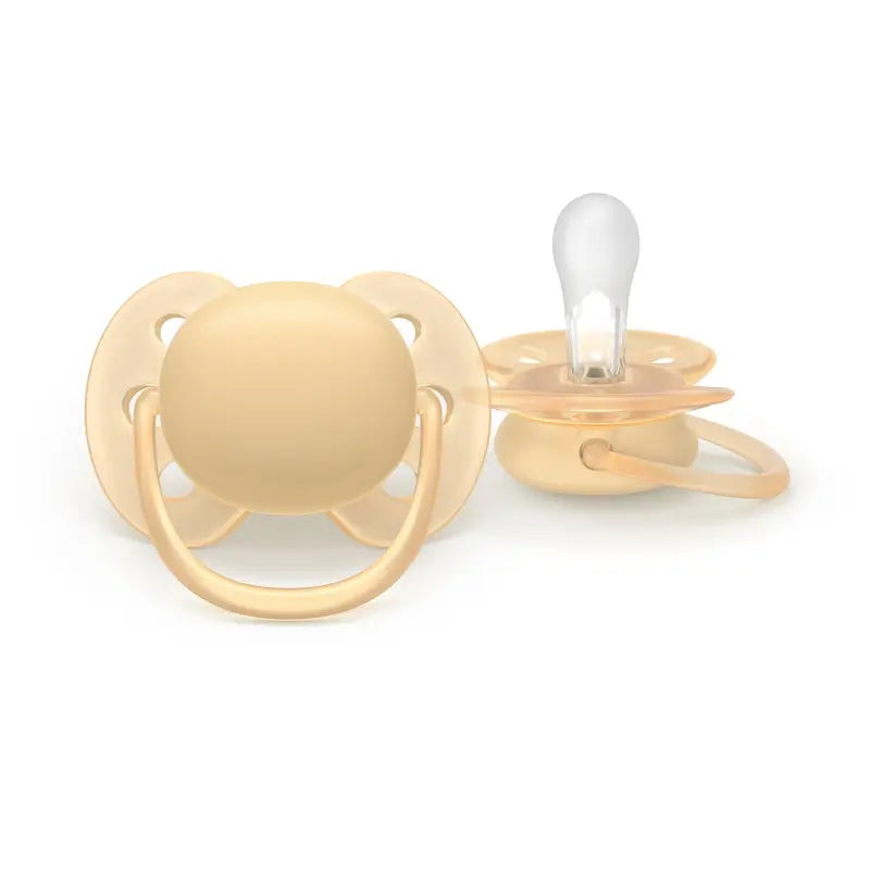 Philips Avent 2 ultra soft dummies 6-18m neutral