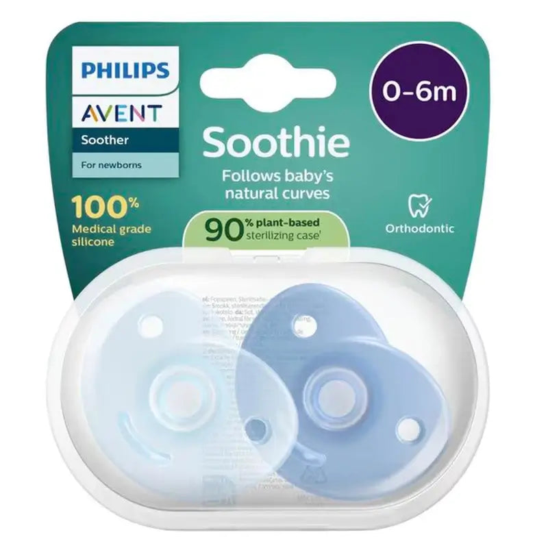 Philips Avent Soothie Soothing 2 soothers 0-6m baby boy