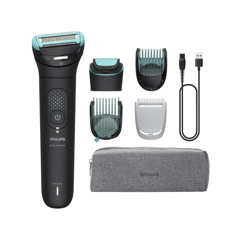 Philips Body Groomer 7000 Series 2D Flexi Head and Bodyshaver Trimming and Shaving System