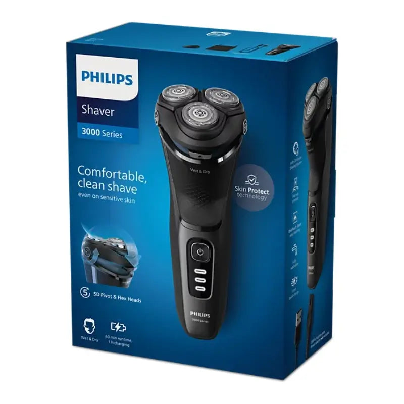 Philips Shaver Series 3000 Wet & Dry Comfortcut, Pop-Up Trimmer