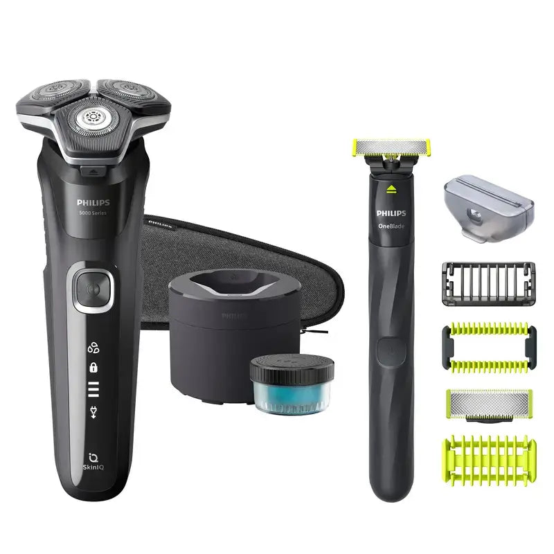 Philips Shaver Series 5000 Wet & Dry Skiniq, 360D heads
