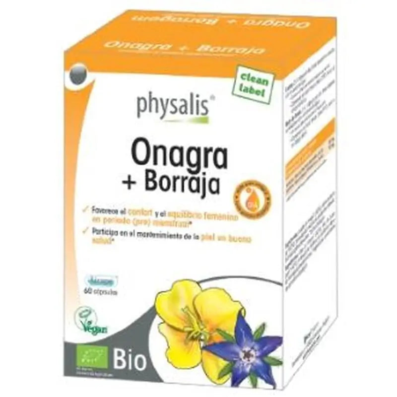 Physalis Evening Primrose + Borage 60Licaps. Bio