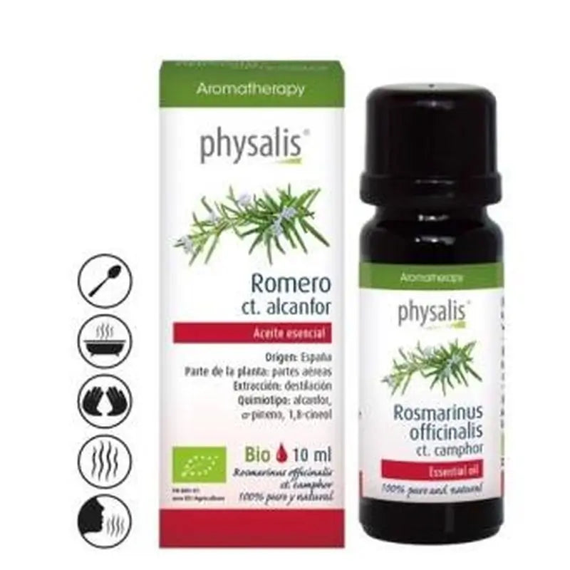 Physalis Rosemary Camphor Essential Oil 10Ml. Bio