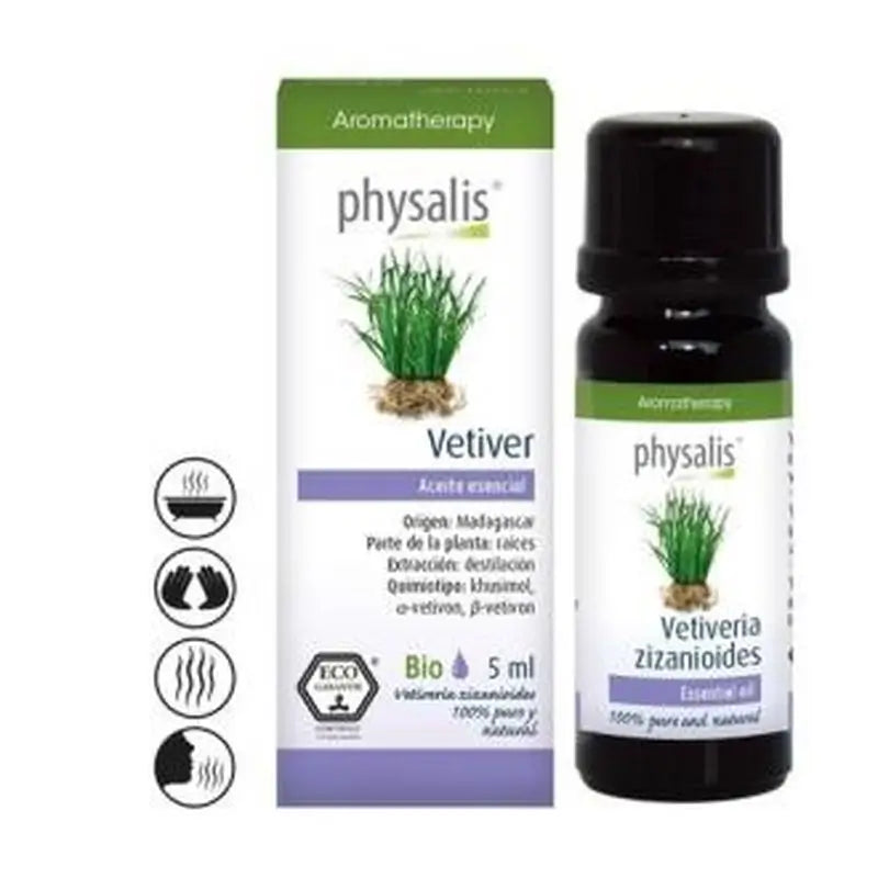 Physalis Vetiver Essential Oil 5Ml. Bio