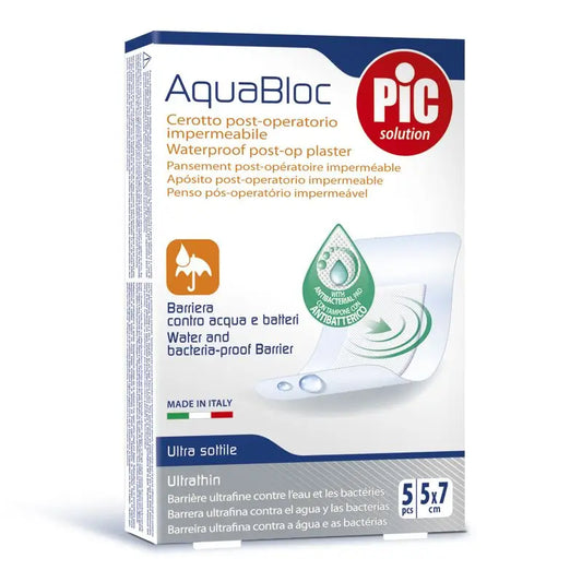 Pic Aquabloc Post Operative Antibacterial 5X7Cm 5 Uds