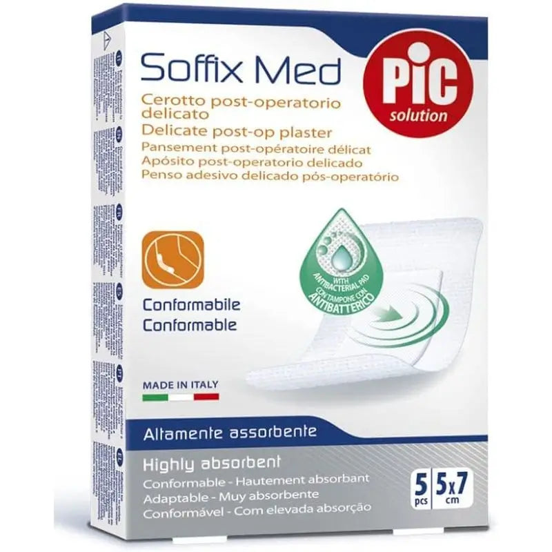 Pic Soffix Med Post Operative Antibacterial Med 5X7 5 Uds