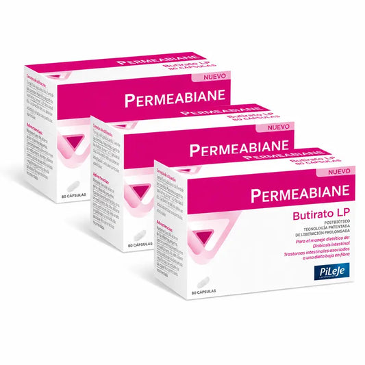 Pileje Permeabiane Butyrate LP Pack of 3 x 60 Capsules
