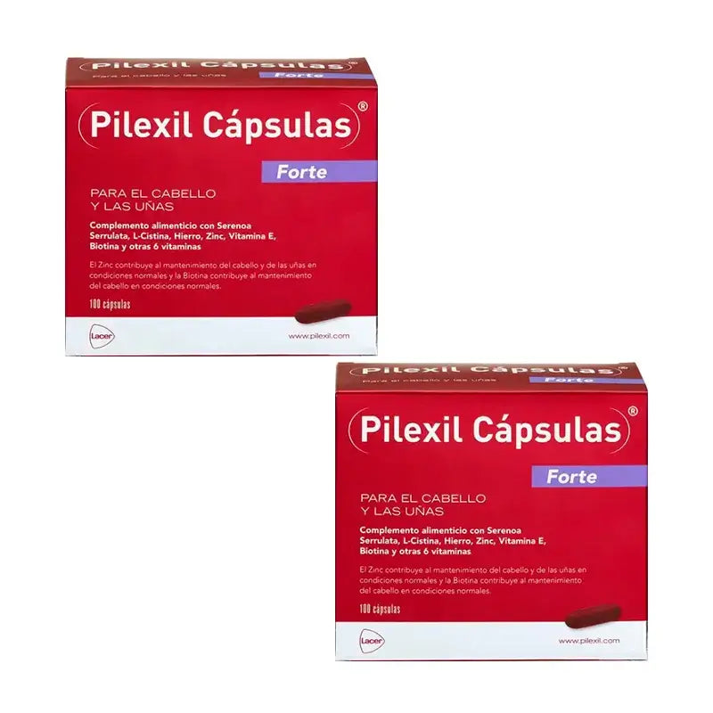Pilexil Capsules Forte, Pack 2 x 100 Capsules