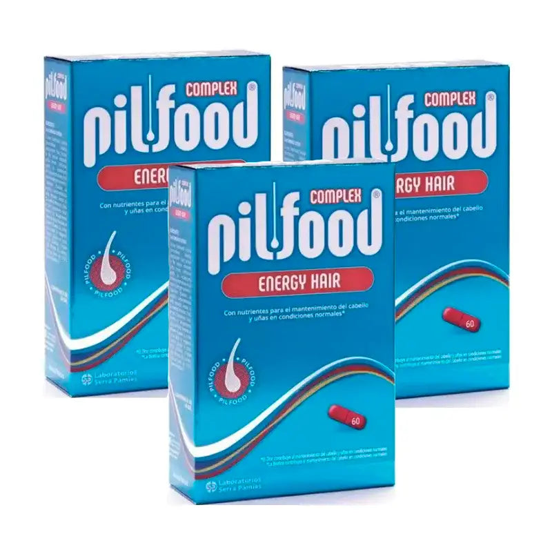 Pilfood Complex Nutrients For Hair and Nails, Pack 3 x 60 tablets