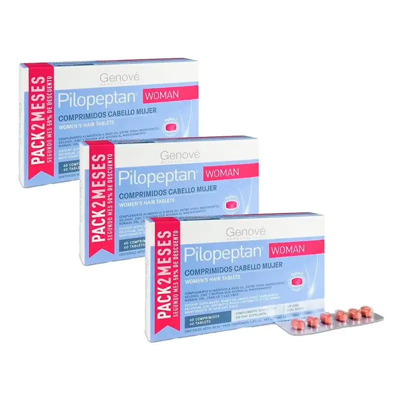 Pilopeptan Woman, Pack 3 x 60 tablets