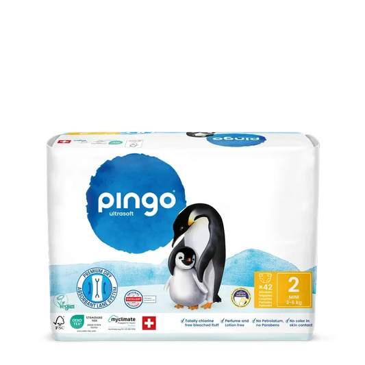 Pingo Ecological Nappies Size 2 (3-6 Kg), 42 units
