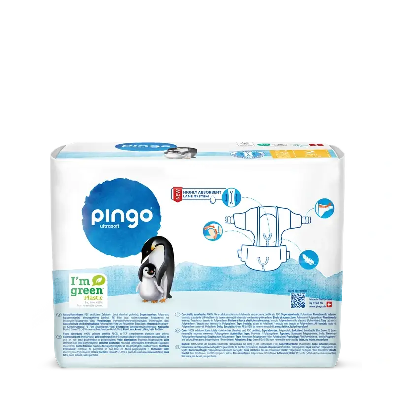 Pingo Ecological Nappies Size 2 (3-6 Kg), 42 units