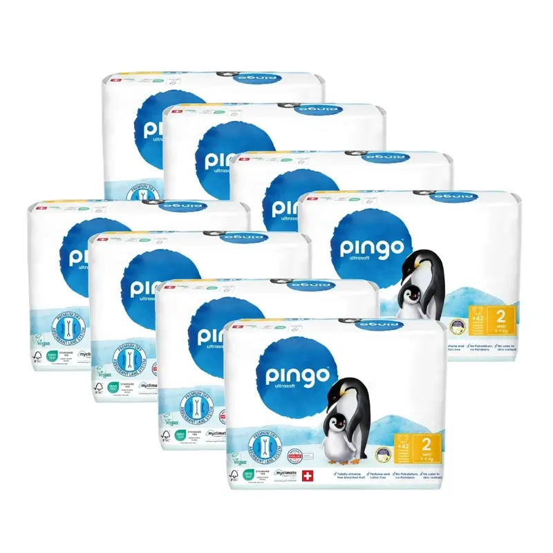 Pingo Ecological Nappies Size 2 (3-6 Kg), 8X42 Units