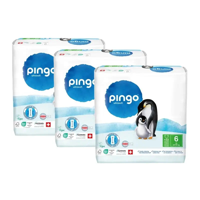 Pingo Ecological Nappies Size 6 (13-18 Kg), 3X32 Units