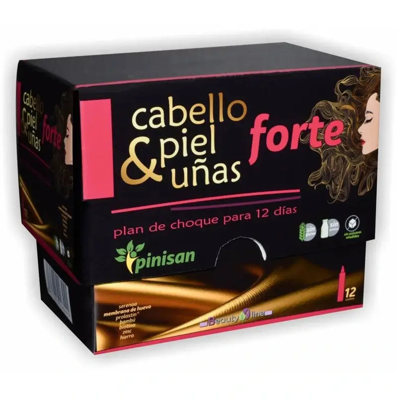 Pinisan Hair, Skin & Nails Forte 12Vials