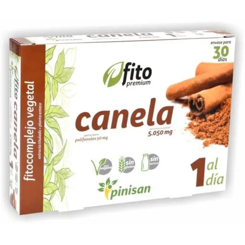 Pinisan Fitopremium Cinnamon, 30 Capsules