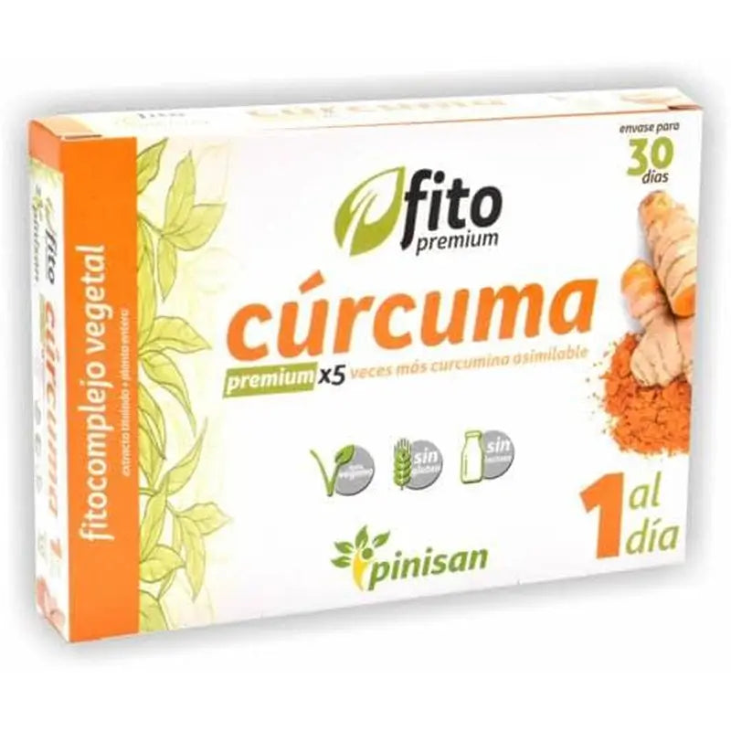 Pinisan Fitopremium Curcuma , 30 capsules