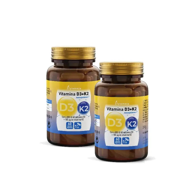 Plameca Vitamin D3 + K2, 60 capsules, pack of 2