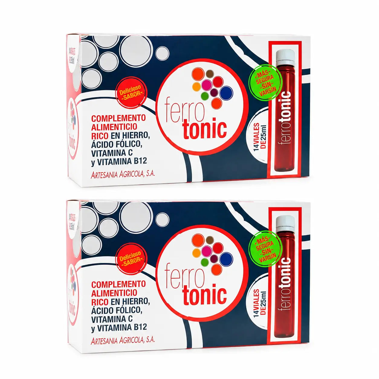 Plantis Ferrotonic Iron 14 Vials x 25 ml, pack of 2