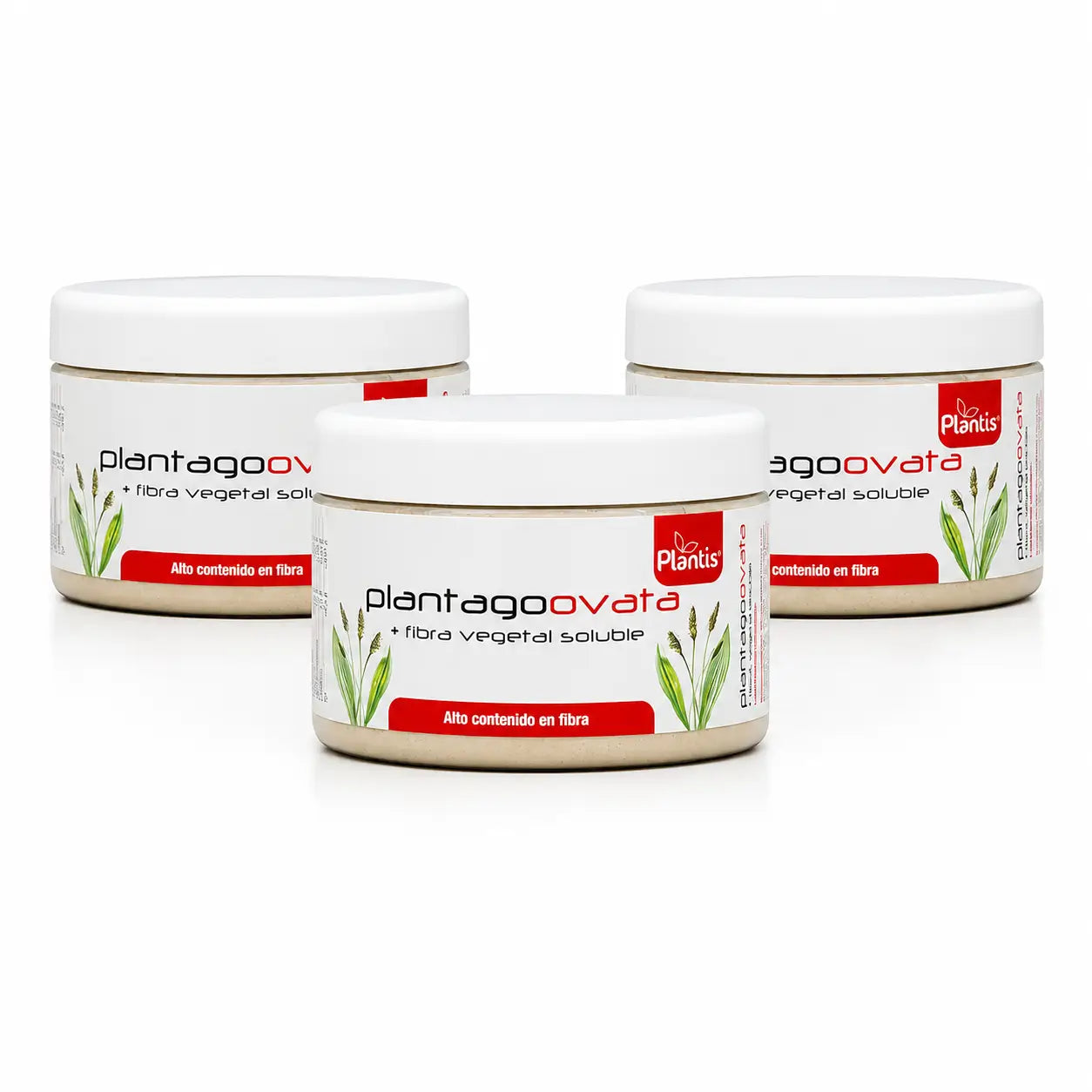 Plantis Plantago Ovata in a jar, 180 g, pack of 3