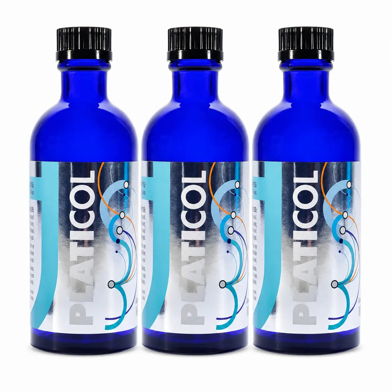Plantis Platicol Colloidal Silver 20 ppm, 100 ml, pack of 3