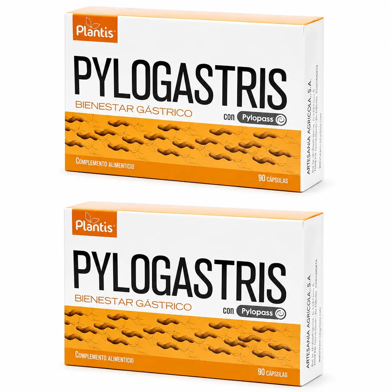 Plantis Pylogastris Pylopass, 90 capsules, pack of 2