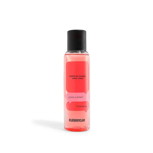 Platanomelon Kissable Massage Oil Strawberry Massage Oil, 100 ml