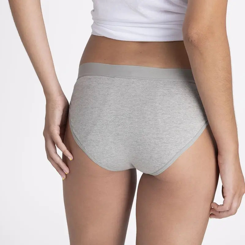 Platanomelon Kiwitas Classic Sporty Menstrual Panties Grey / S