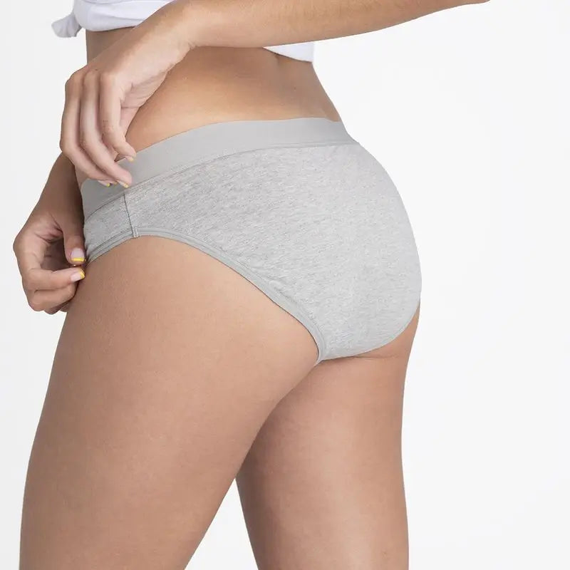 Platanomelon Kiwitas Classic Sporty Menstrual Panties Grey / S