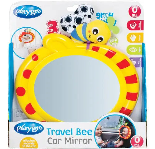 Playgro Travel Mirror Back Mirror Bee