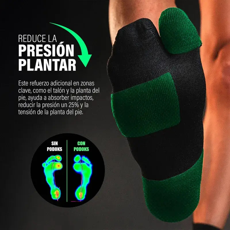 Podoks Running Socks Ankle H2 Black