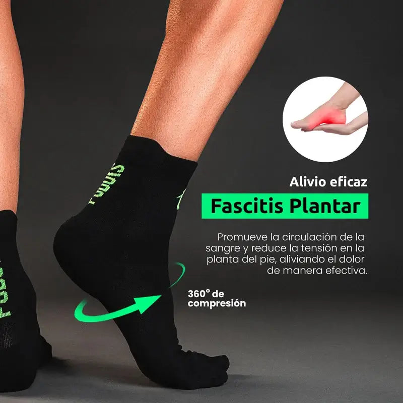 Podoks Running Socks H3 Medium Black