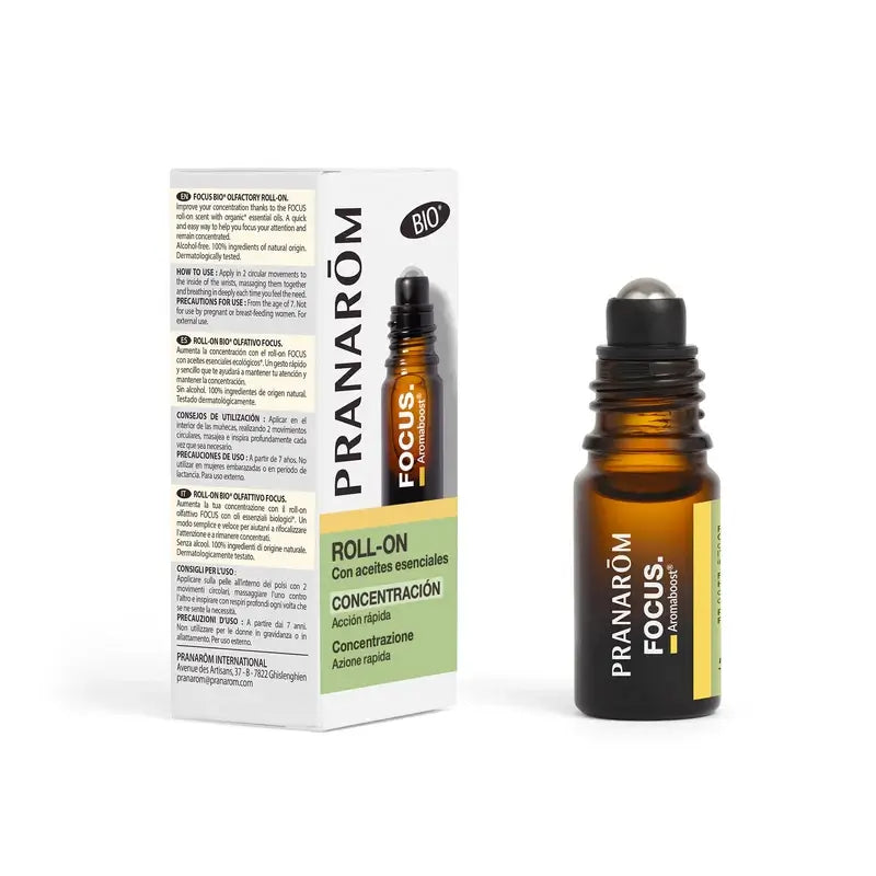 Pranarom Aromaboost Focus Roll On, 5ml