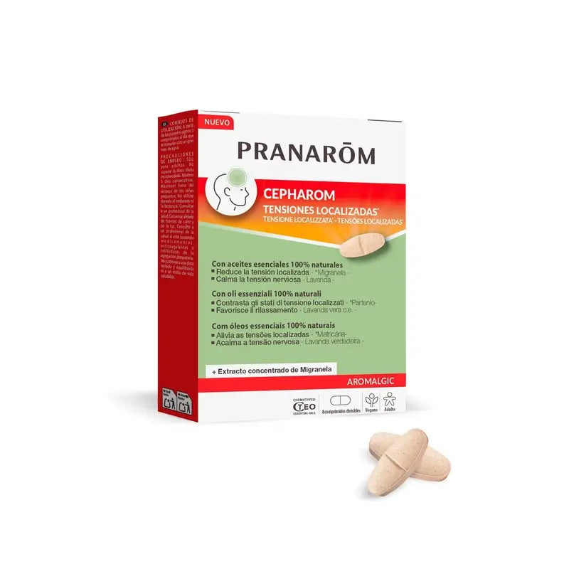 Pranarôm Aromalgic Cepharom Tablets, 8 pieces