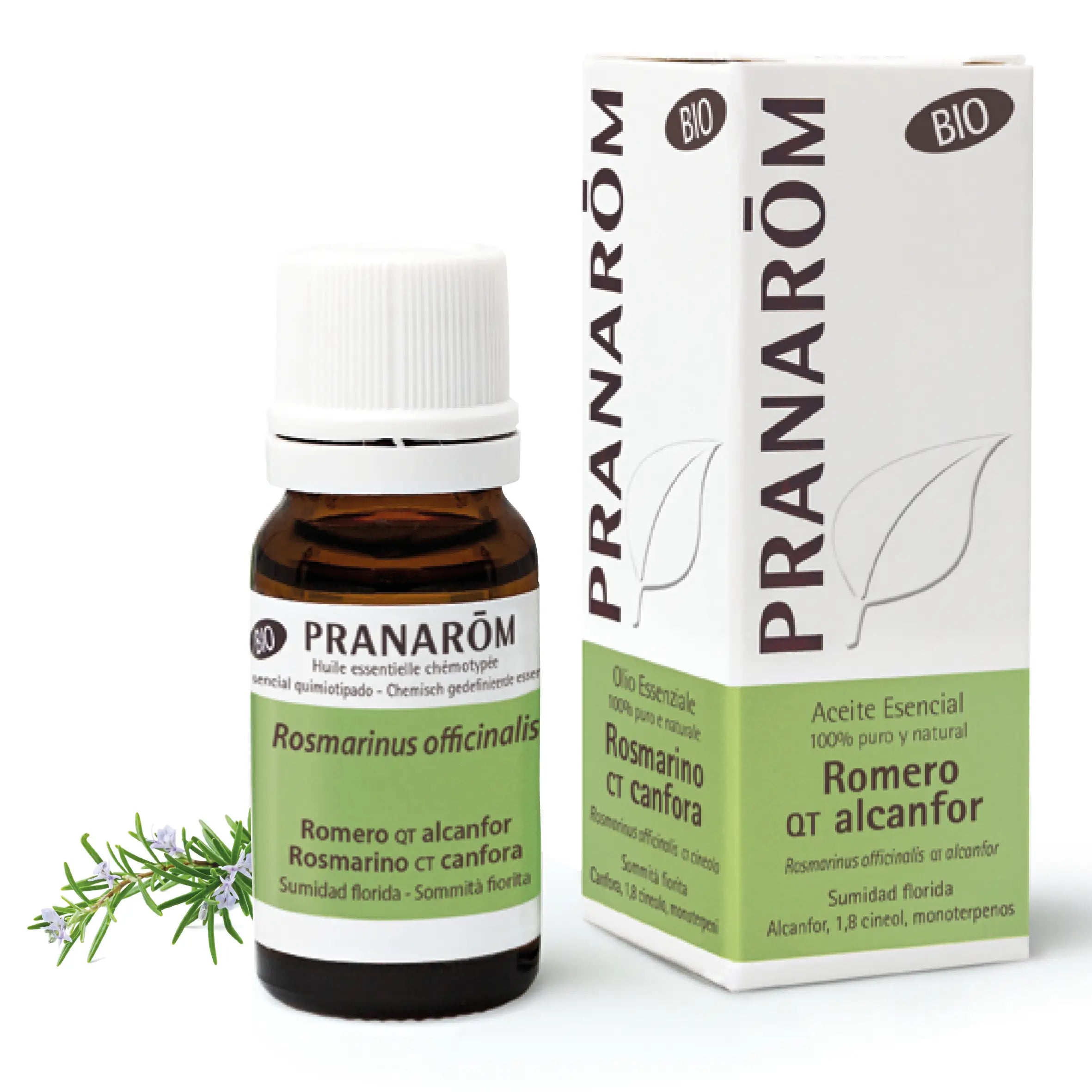 Pranarom Essential Oil Rosemary qt Camphor Bio, 10ml