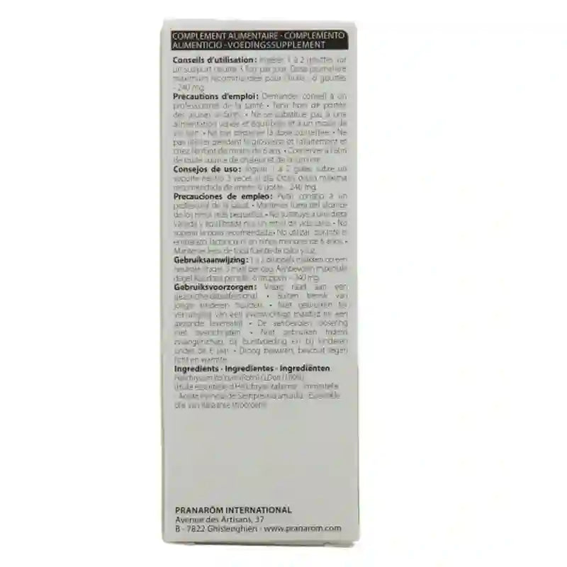 Pranarom Yellow Immortelle Essential Oil, 5ml