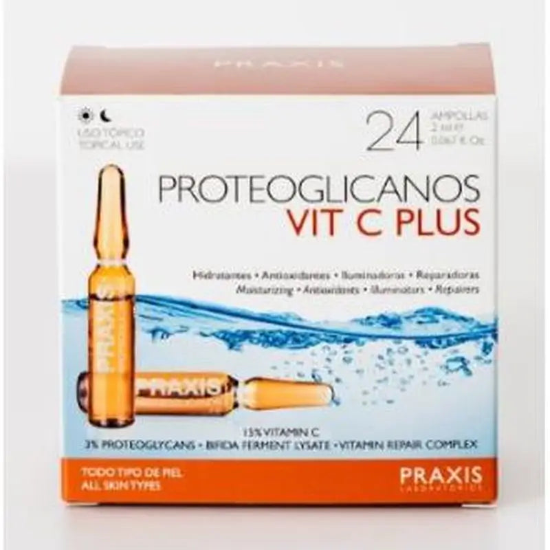 Praxis Proteoglycans Vit C Plus 24Amp.