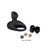 Prettylove Tonguo Vibrating Ring Black