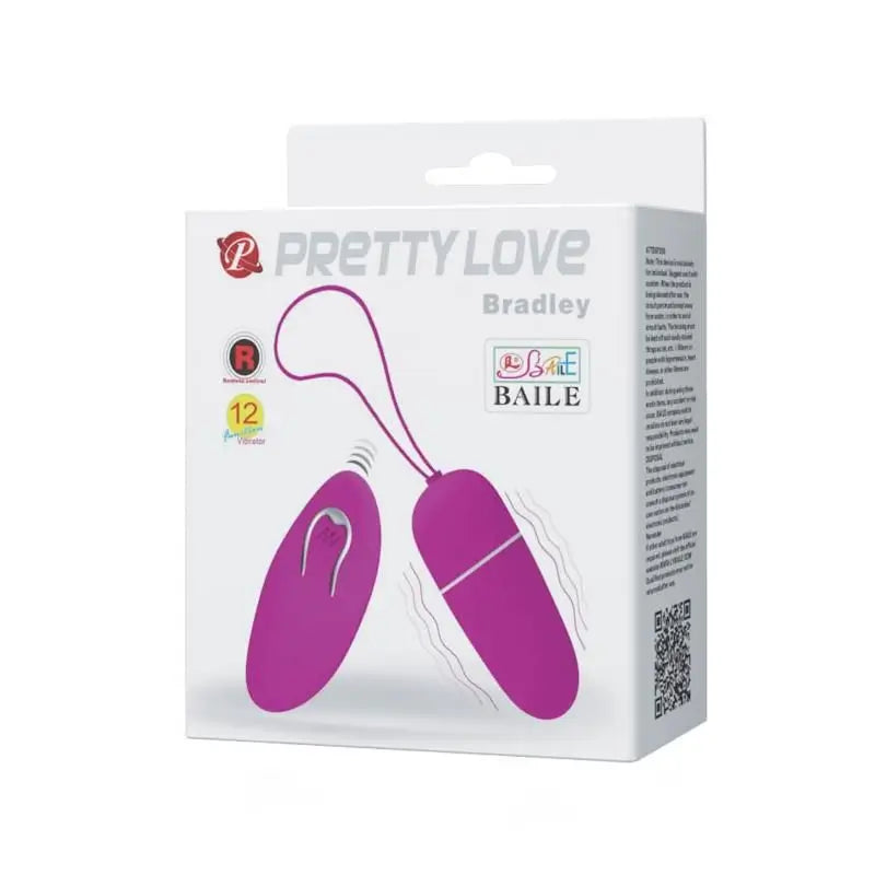 Prettylove Purple Bradley Vibrating Egg