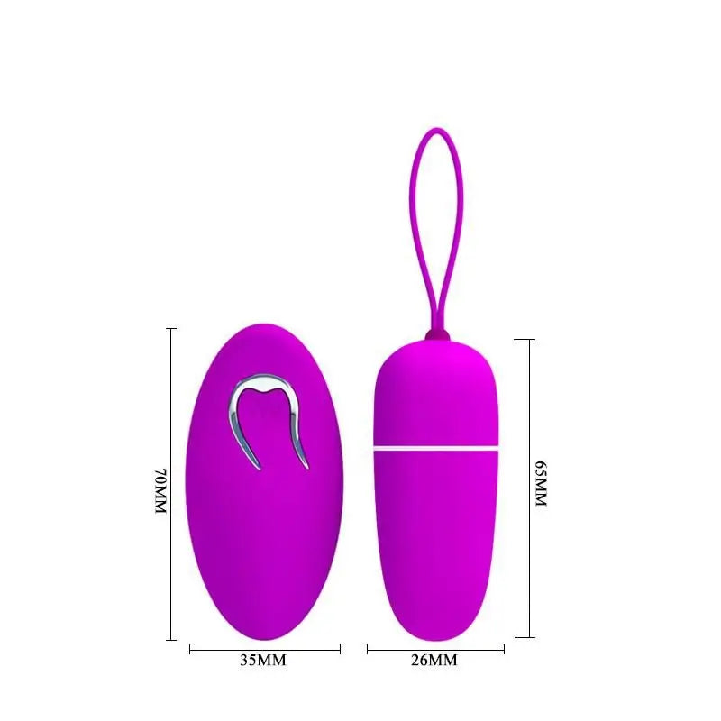 Prettylove Purple Bradley Vibrating Egg