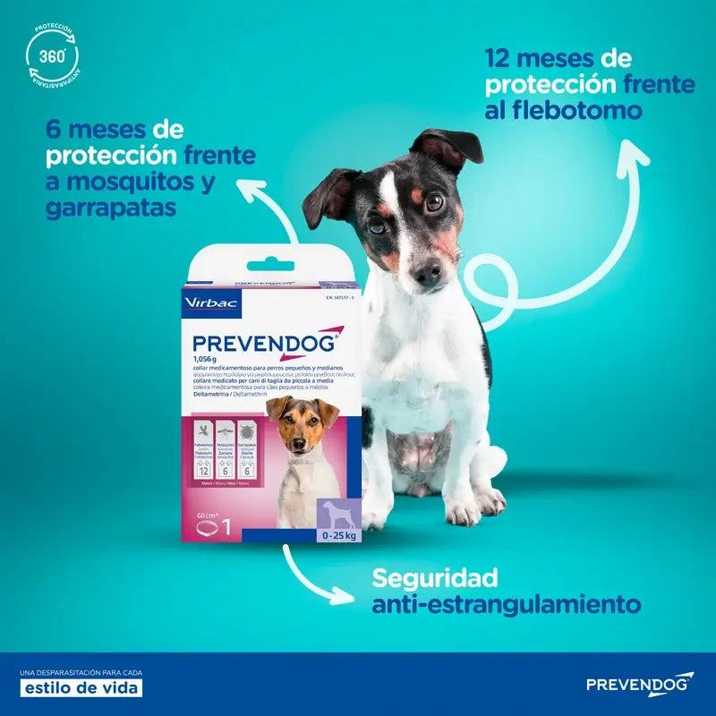 Virbac Prevendog Anti-parasite Collar 75 cm 2 units