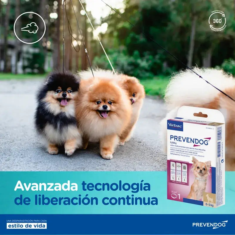Virbac Prevendog Anti-parasite Collar 75 cm 2 units