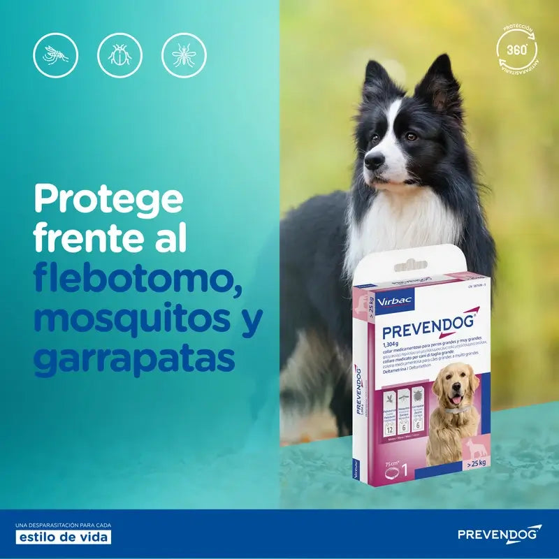 Virbac Prevendog Anti-parasite Collar 75 cm 2 units