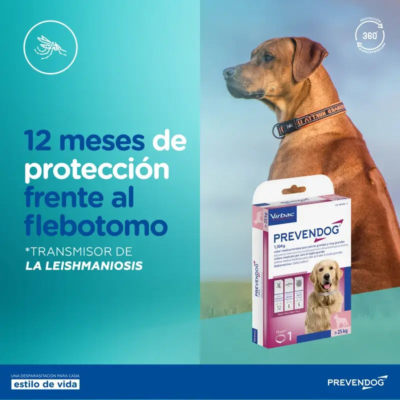 Virbac Prevendog Anti-parasite Collar 75 cm 2 units