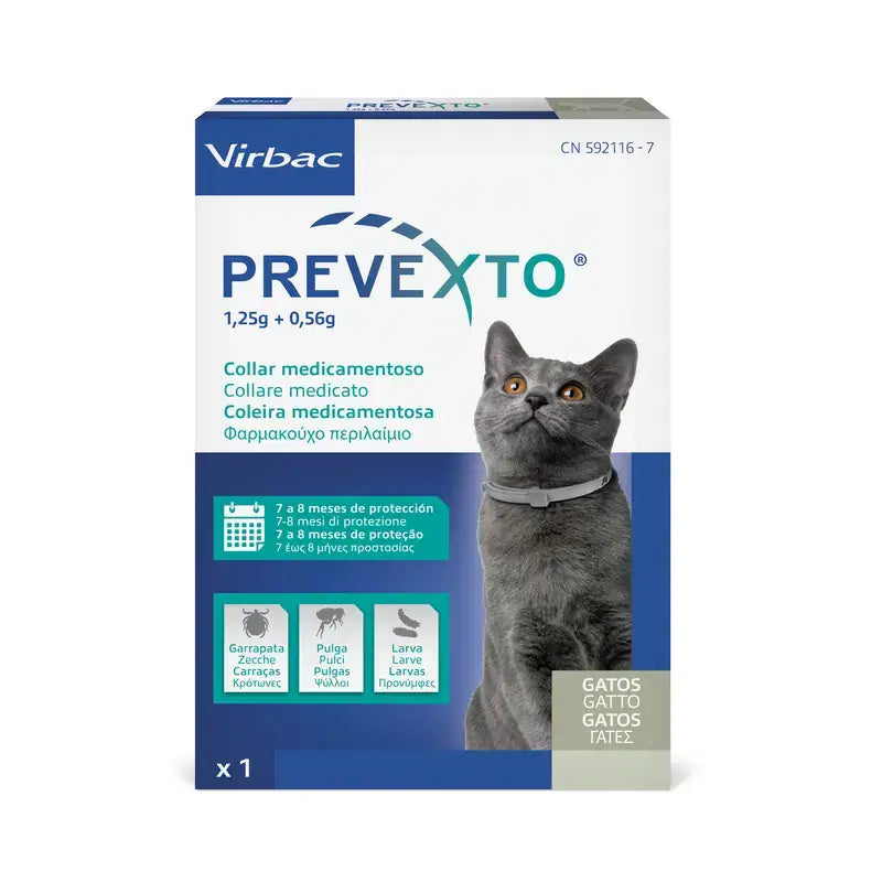 Prevexto anti-parasite collar for cats, 38cm