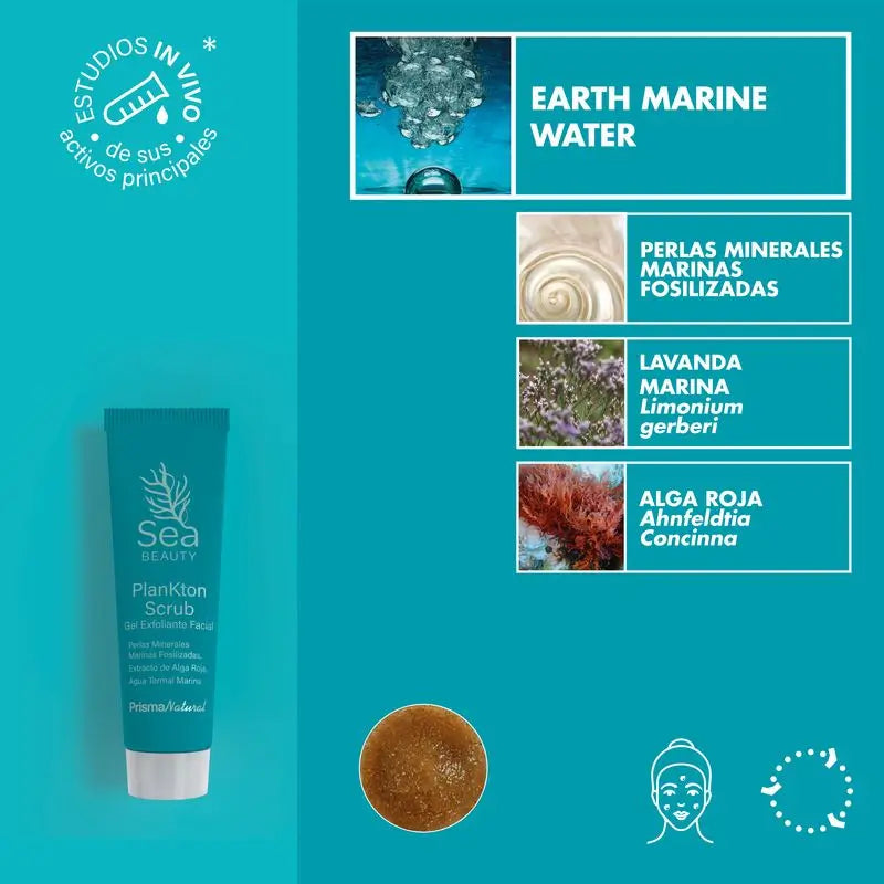 Prisma Natural Sea Beauty Plankton Scrub Exfoliating Gel, 50 ml