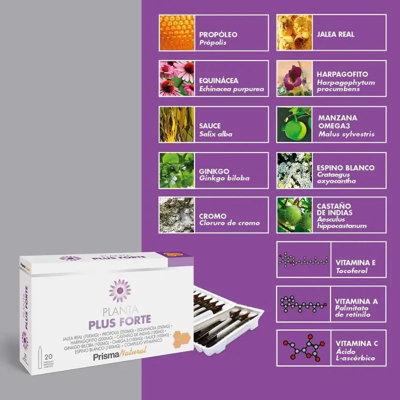 Prisma Natural Plantaplus Forte 20 Ampoules x 10 ml